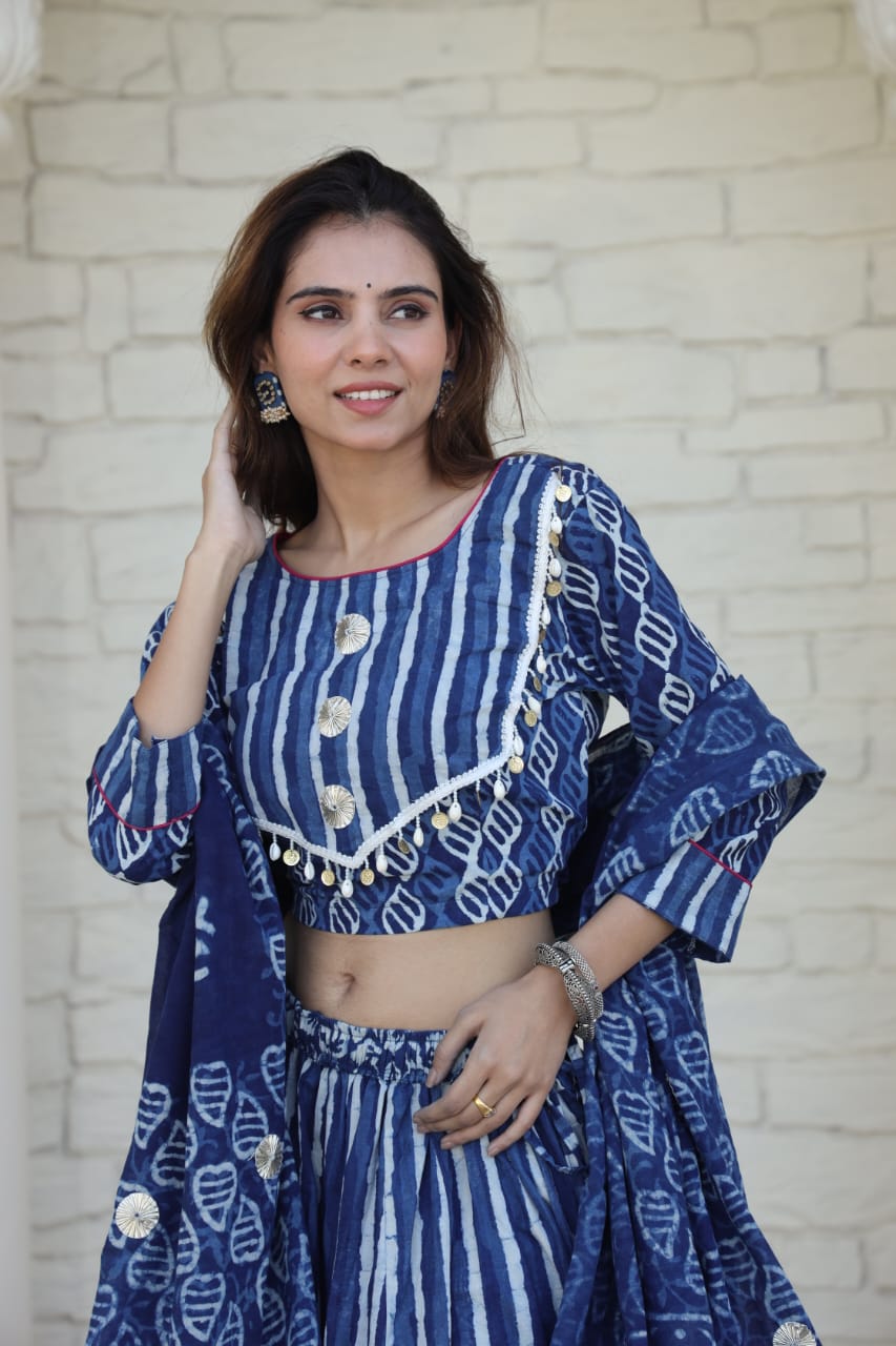 Sakhi Cotton Chanya Choli Set