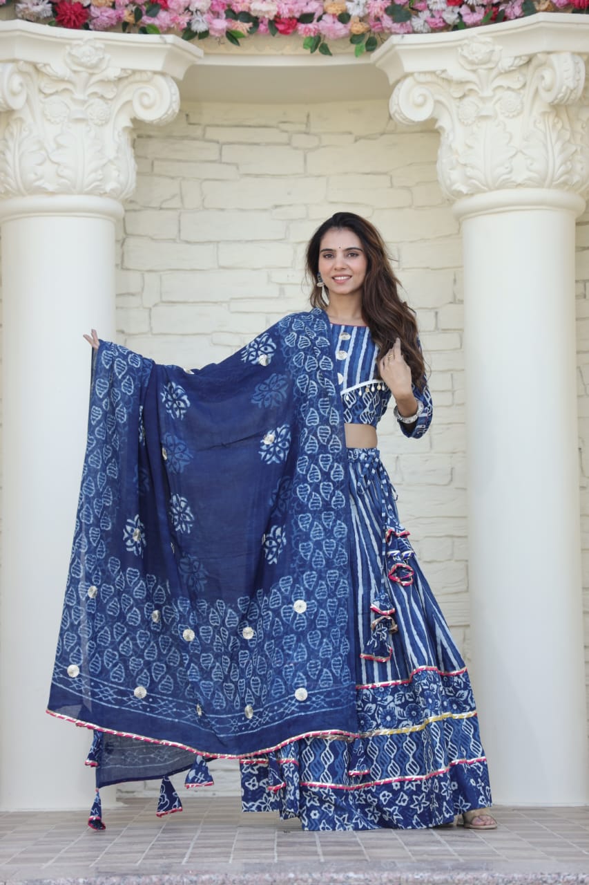 Sakhi Cotton Chanya Choli Set