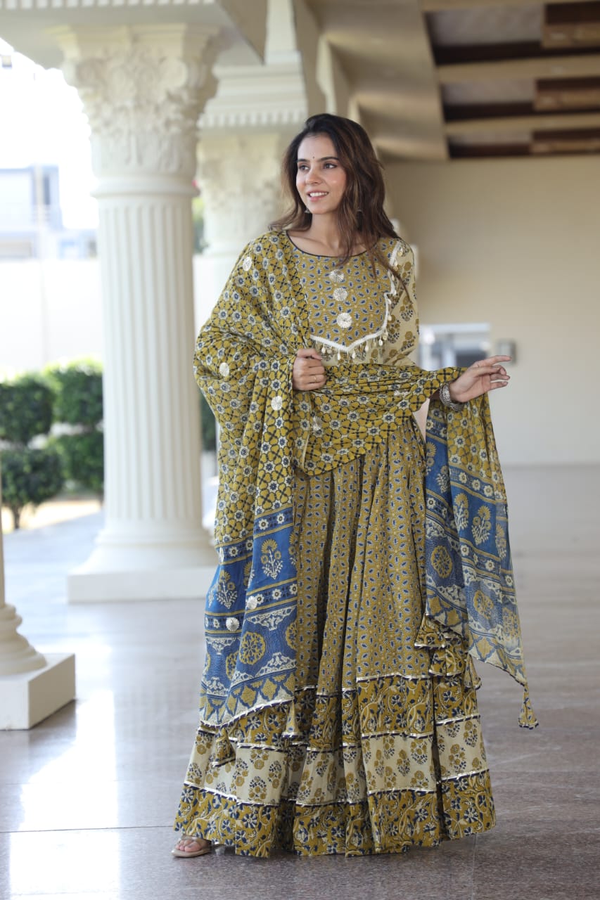 Sakhi Cotton Chanya Choli Set