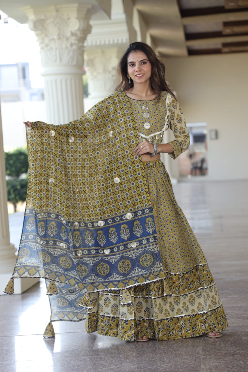 Sakhi Cotton Chanya Choli Set