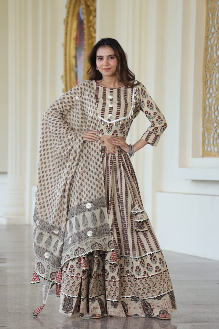 Sakhi Cotton Chanya Choli Set