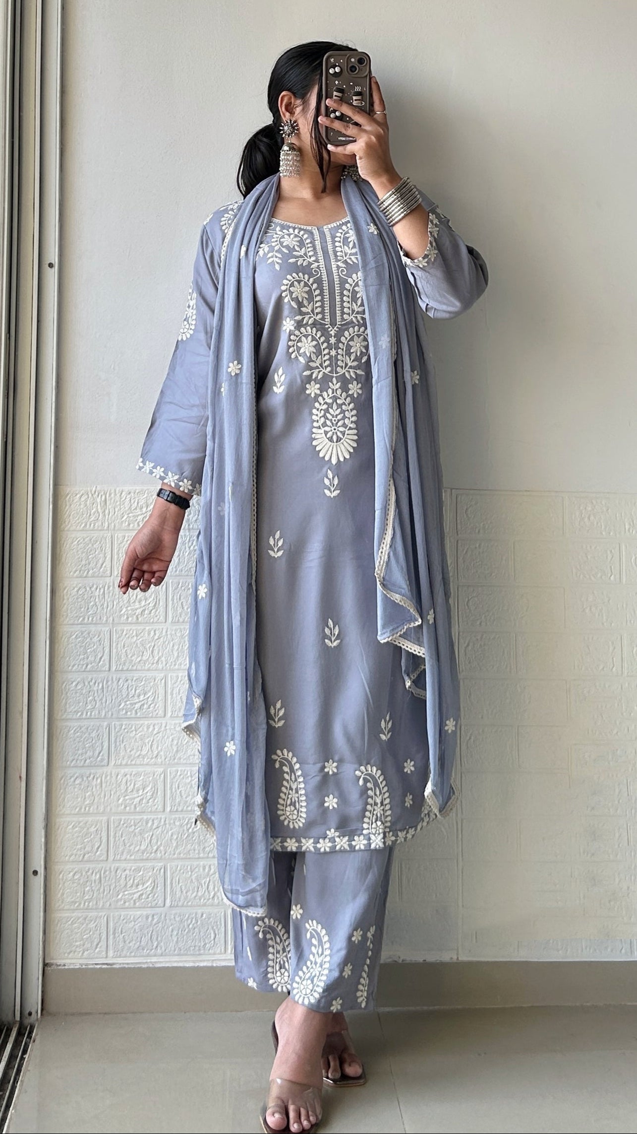 lucknowi kurta set