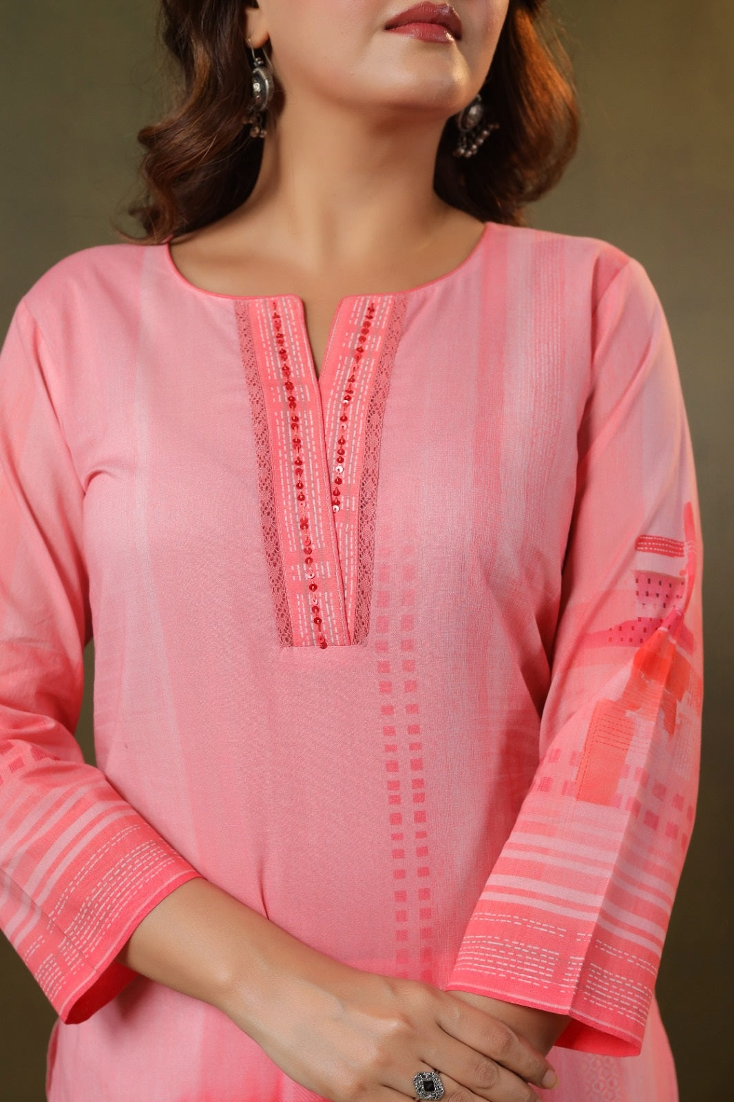 Rumi Pink Cotton Coord Set