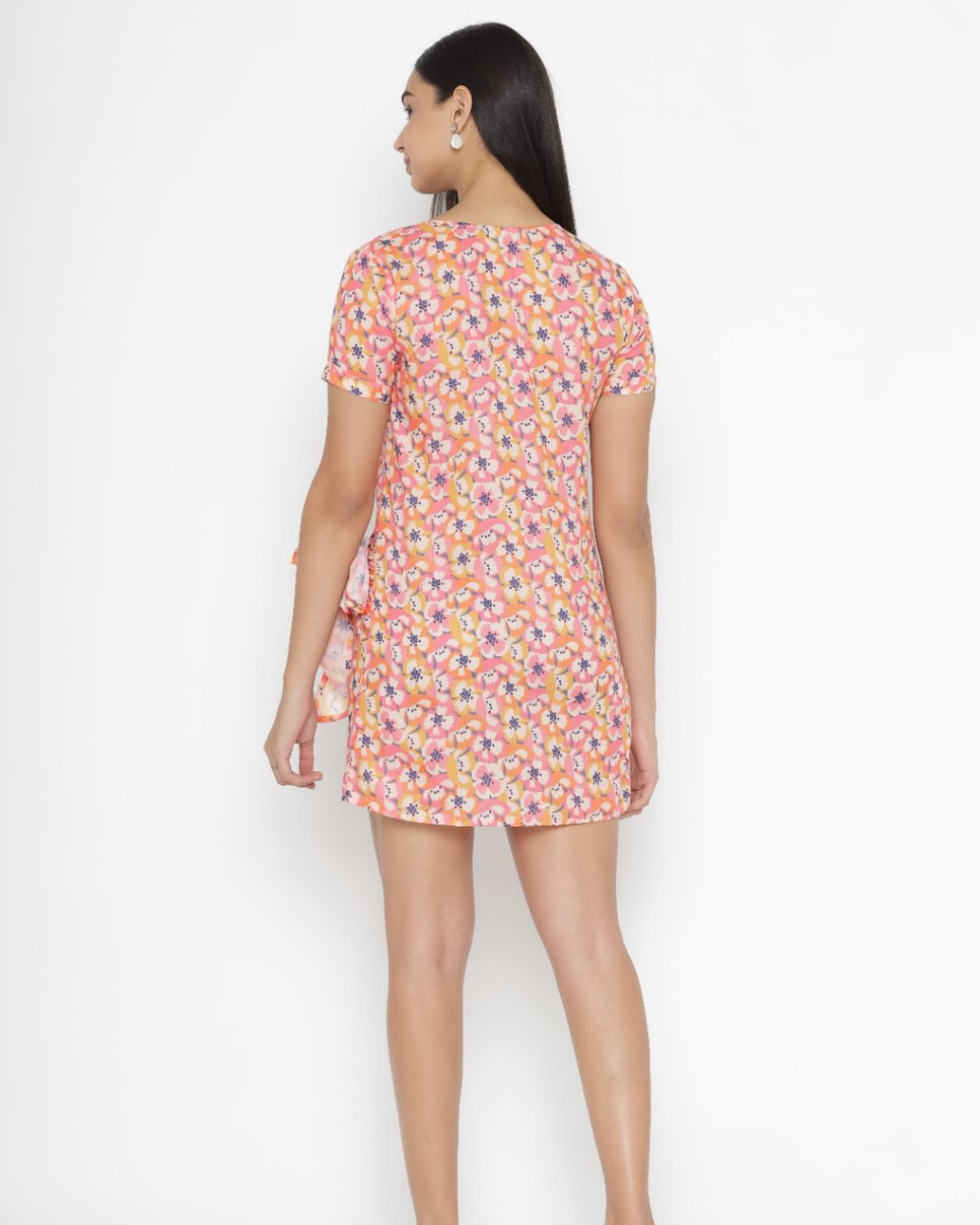 Bodycon Wrap Around Short Dress
