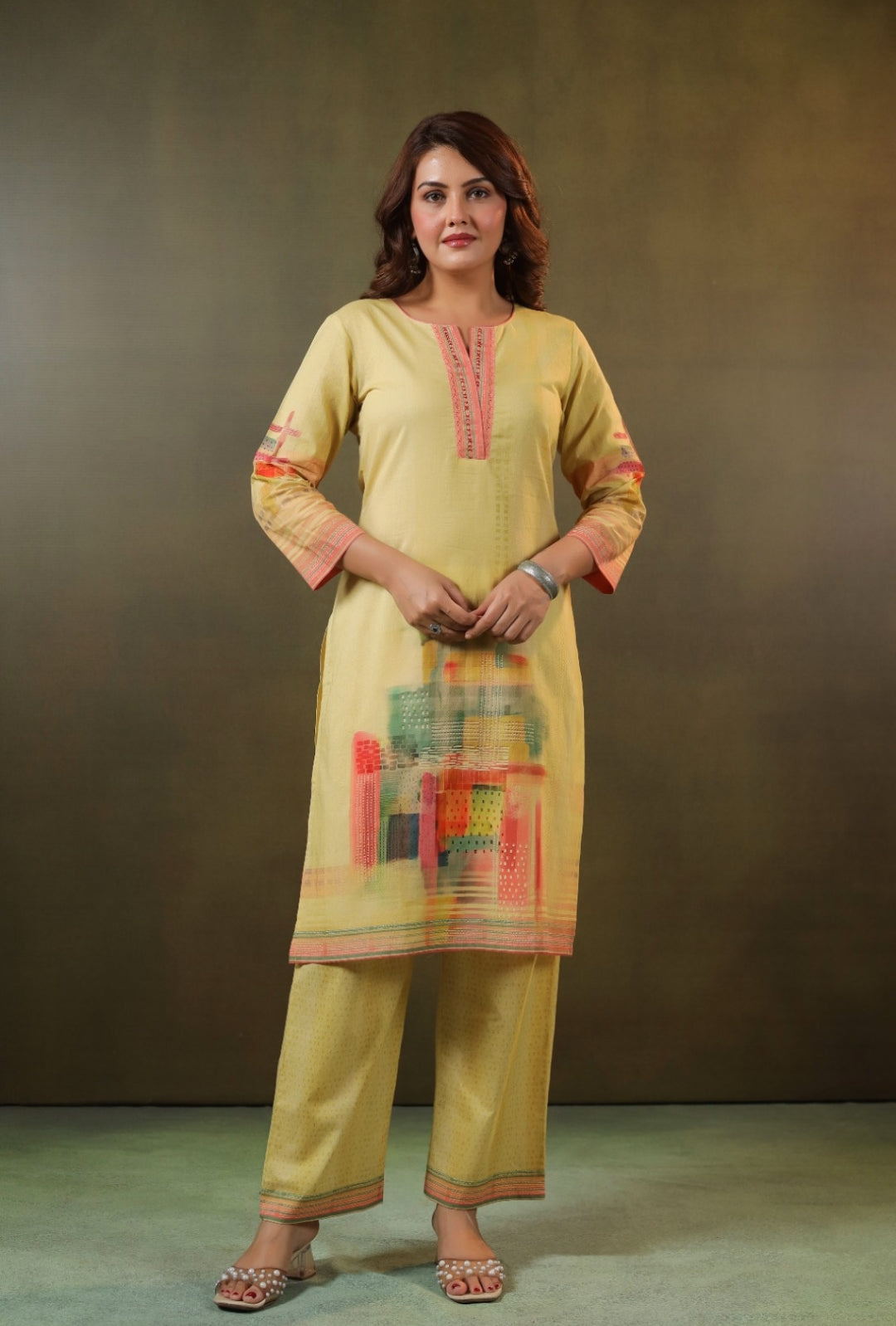 Kavya Yellow Coord Set Perfect For Working Women