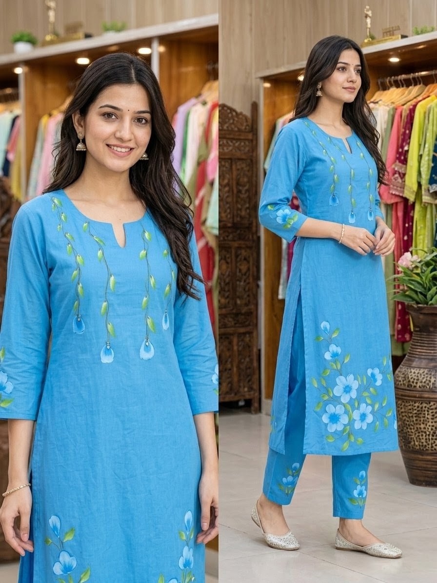 Koyal Blue Coord Set For Women