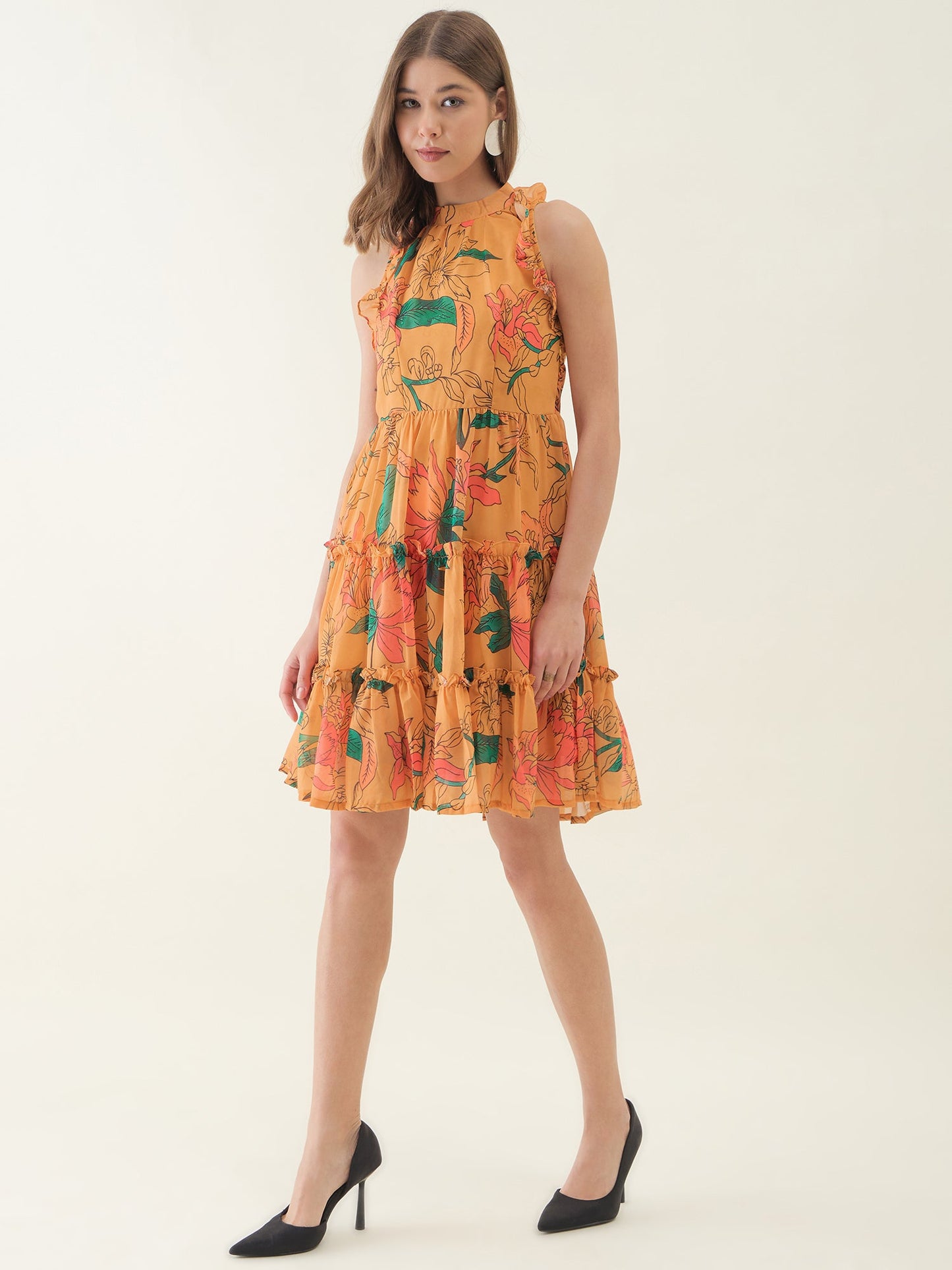 Little Desire Blue Lotus Short Dress
