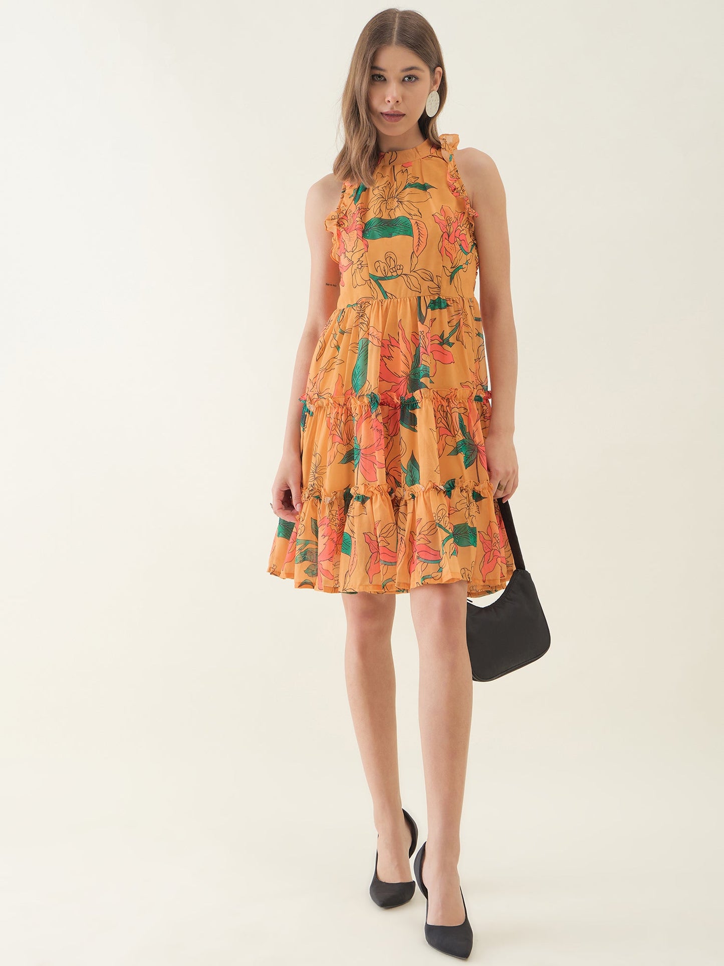 Little Desire Blue Lotus Short Dress