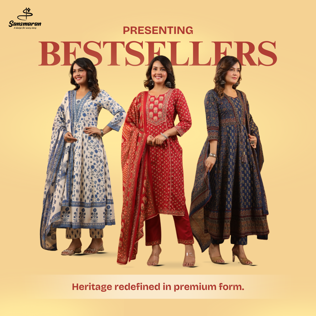 cotton anarkali suits set