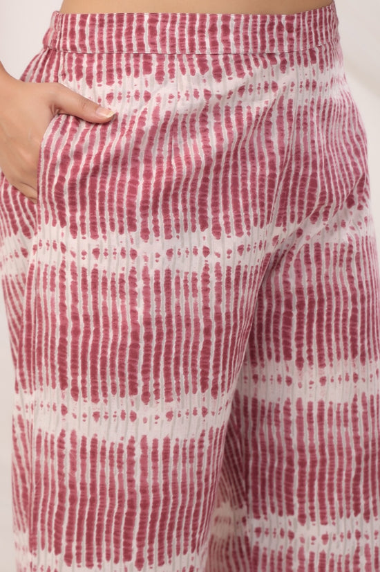 Fiza Pink(Rust) Cotton Suit Set