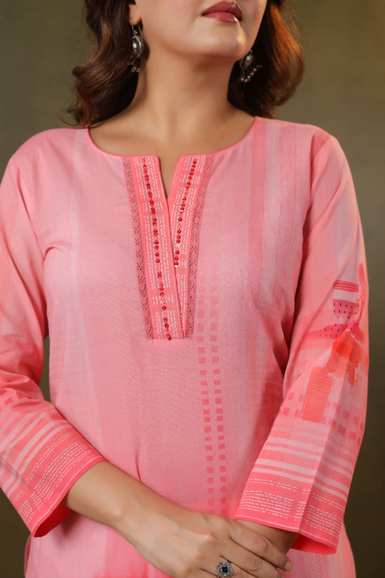 Rumi Pink Cotton Coord Set