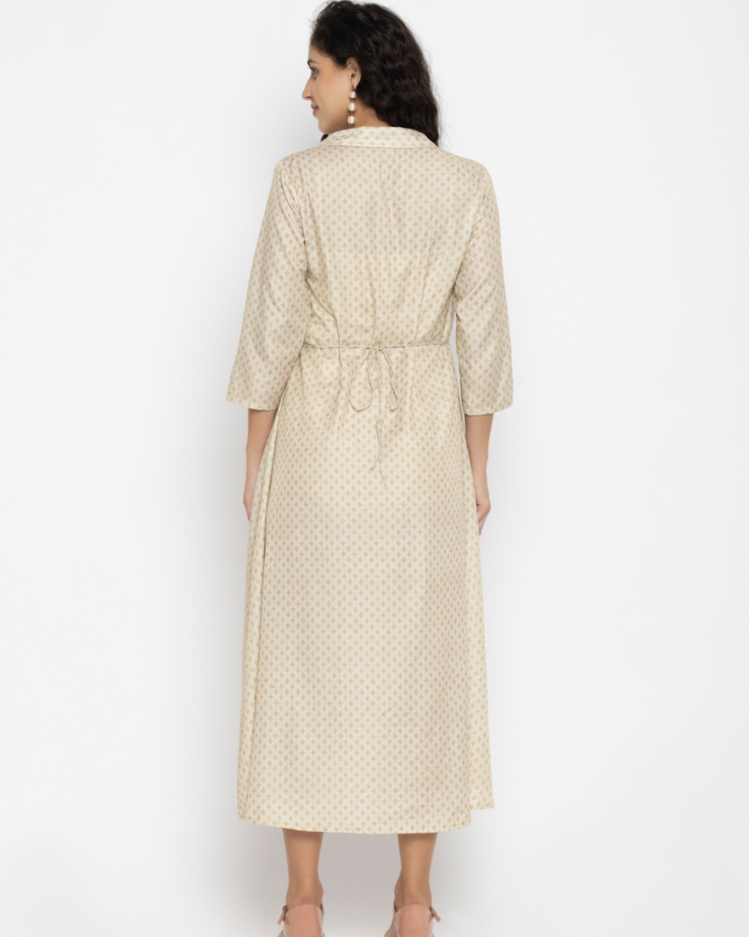 Cream Colored Midi Dress