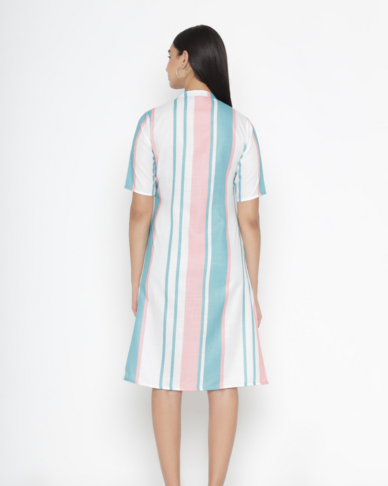 Crimson Sky Multicolored Kurti
