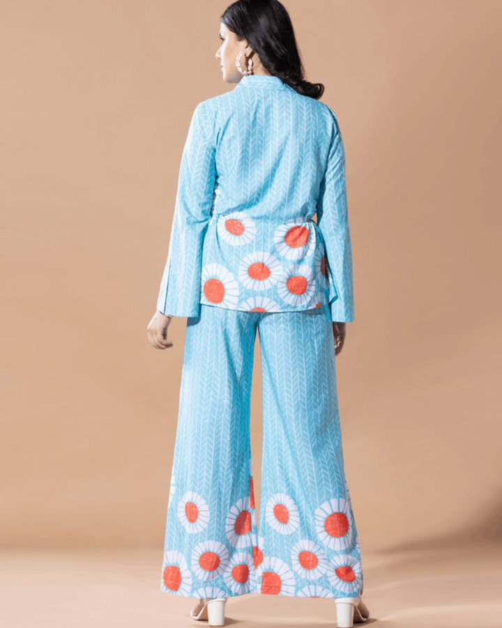 Ocean Blue Floral Coord's Set