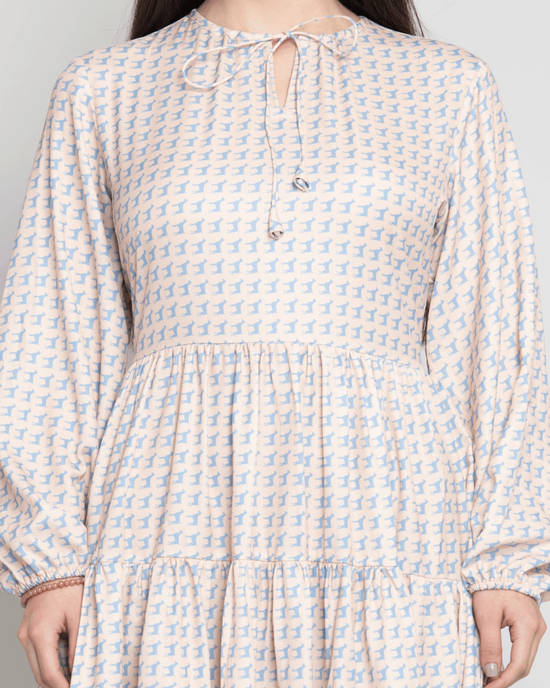 Boho Chic Pastel Grey Short Dress