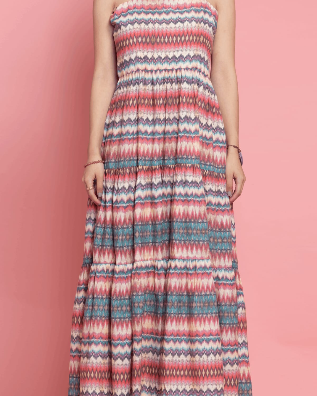 Ivory Layered Maxi Dress