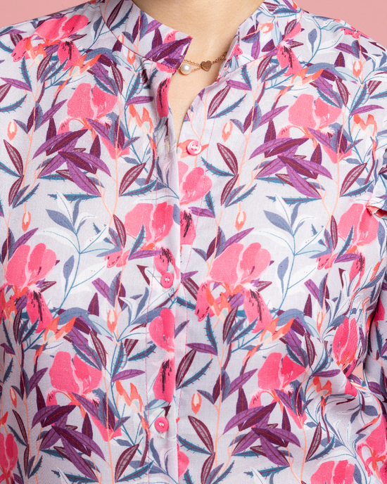 Pink Ruffled Jamaican Top