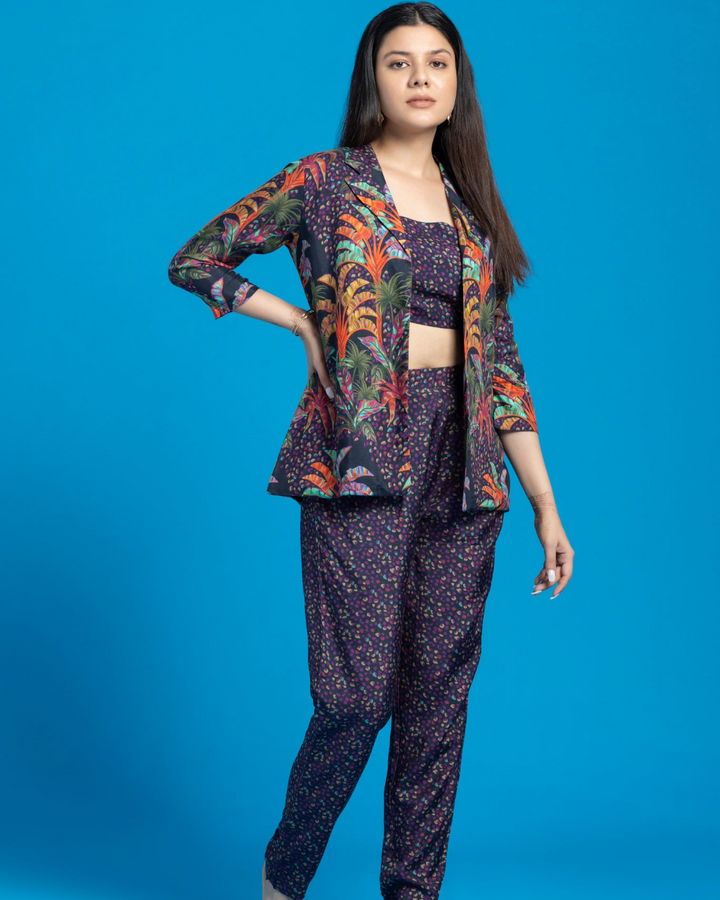 Rebel Blue 3 Piece Co-Ords Set