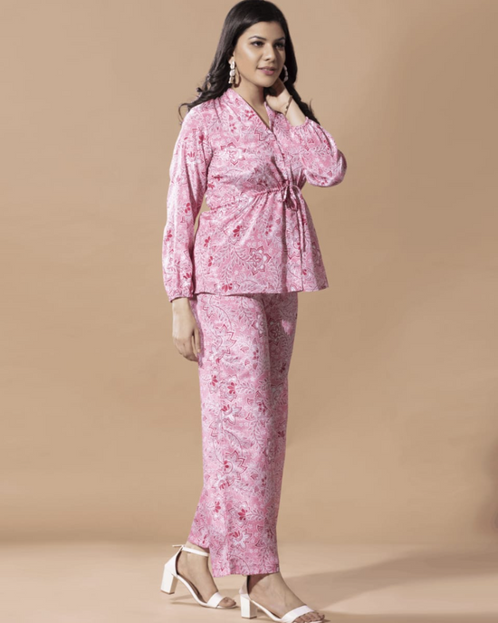 Light Blush Pink Airport Coord's Set