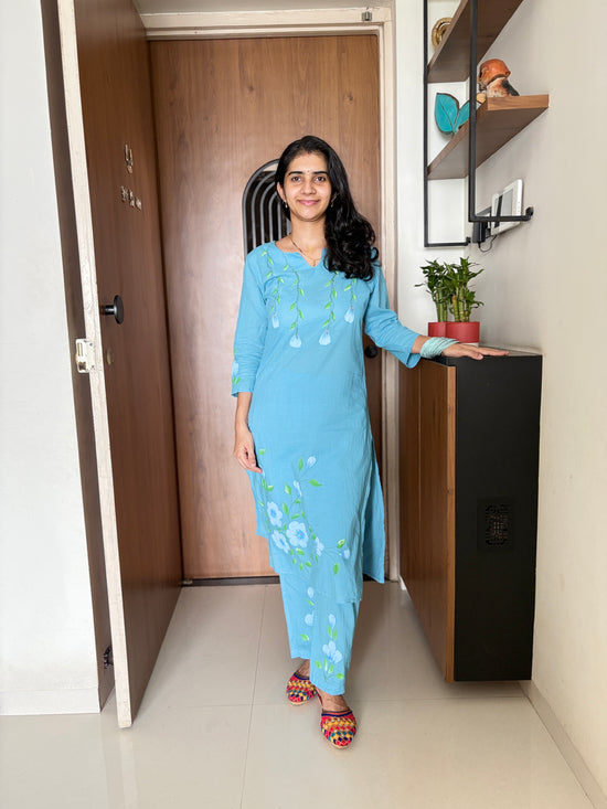 Koyal Blue Coord Set For Women
