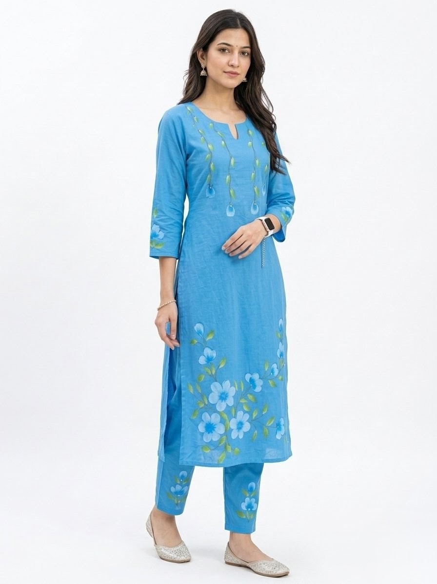 Koyal Blue Coord Set For Women
