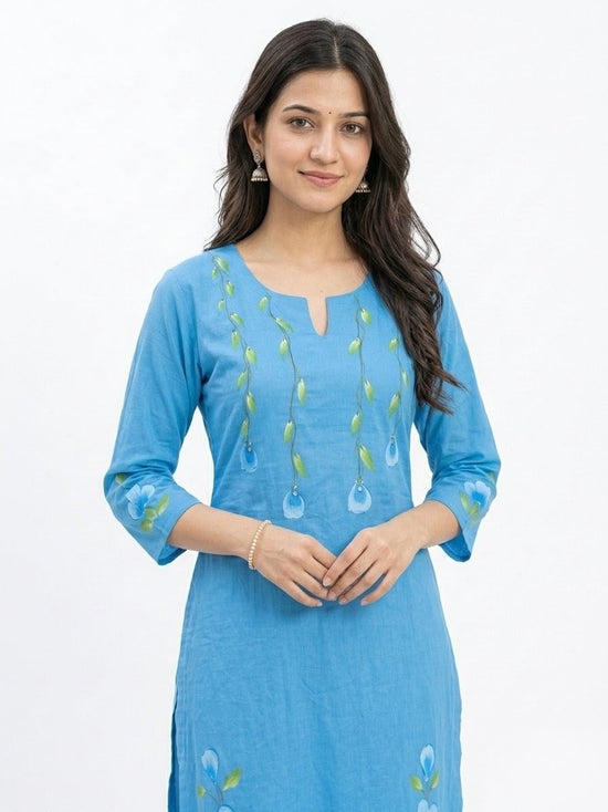 Koyal Blue Coord Set For Women